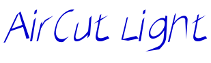 AirCut Light шрифт